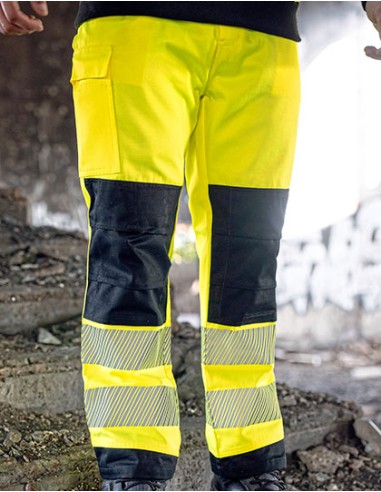K-EOSTR-EOS Hi-Vis Workwear Trousers With Printing Areas